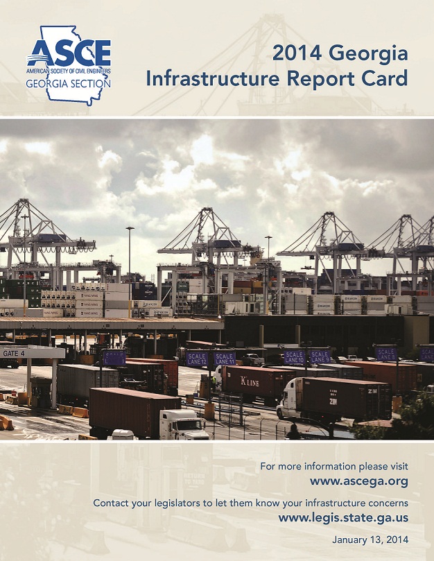 Georgia infrastructure report car information made available by ASCE.