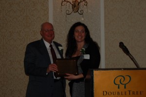 Amanda being honored as Vermont’s 2011 Young Engineer of the Year. Her extensive work with ASCE set her apart from the competition.